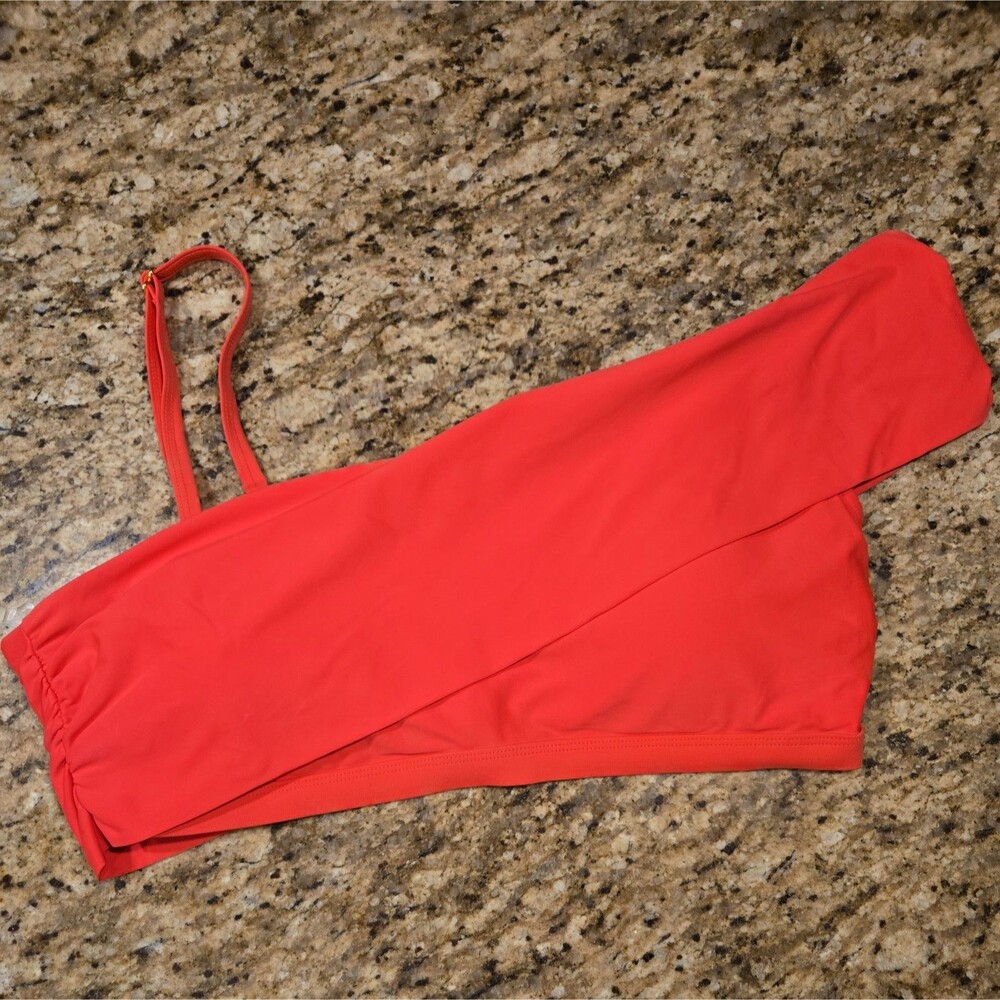 Apt. 9 Women's One-Shoulder Crossover Bikini Top Fuchsia Pink | XL NWT